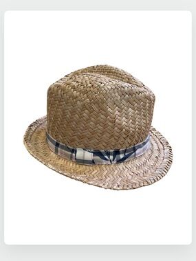 Baby Gap Straw Fedora Hat Natural Size M/L